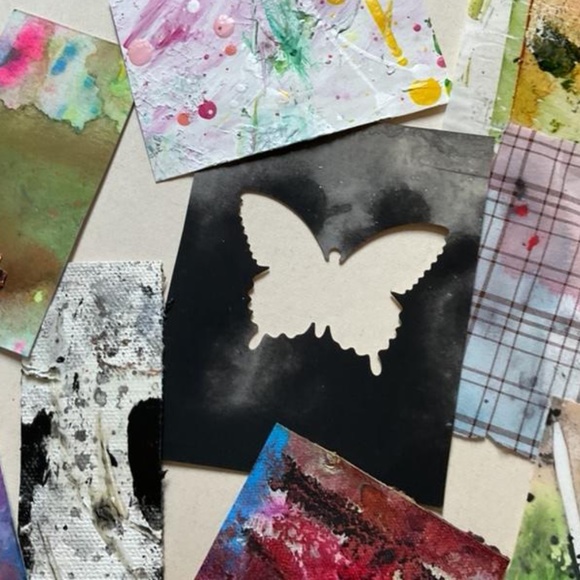 Junk Journal Pack  15+ Hand painted Pieces, Great for scrapbooking, collage - Picture 6 of 11